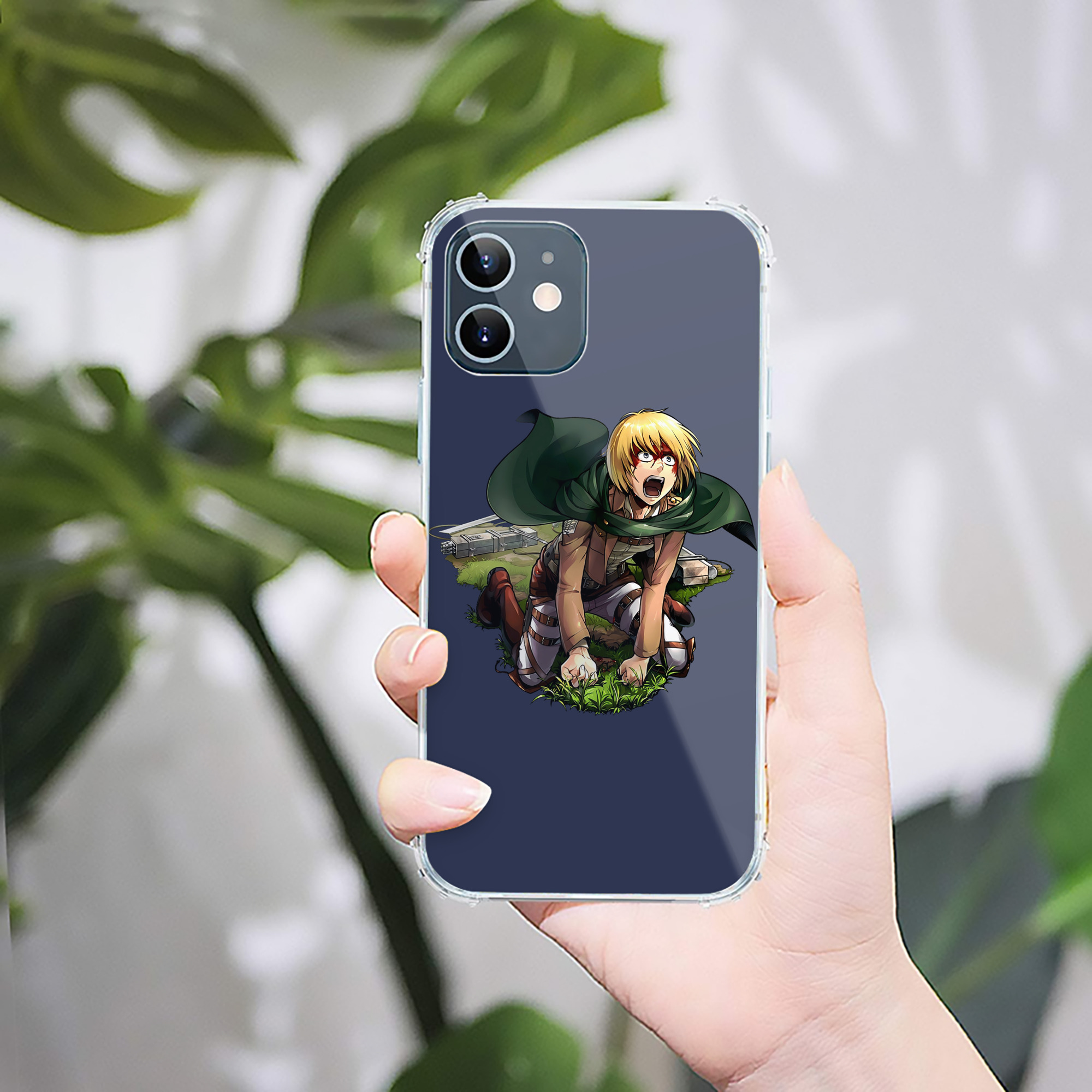 （画像用） 進撃の巨人 アルミン·アルレルト Attack on Titan Armin Arlert 【iPhone 12シリーズ対応】透明スマホケース（クリアソフトケース）